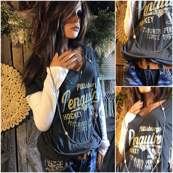 NHL Pittsburgh Penguins Hockey Long Sleeve Tee - Picture 2 of 16